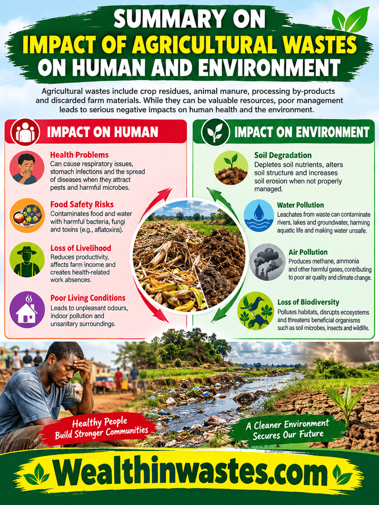 L'Impact de Déchets Agricoles, de l'Homme et de l'Environnement