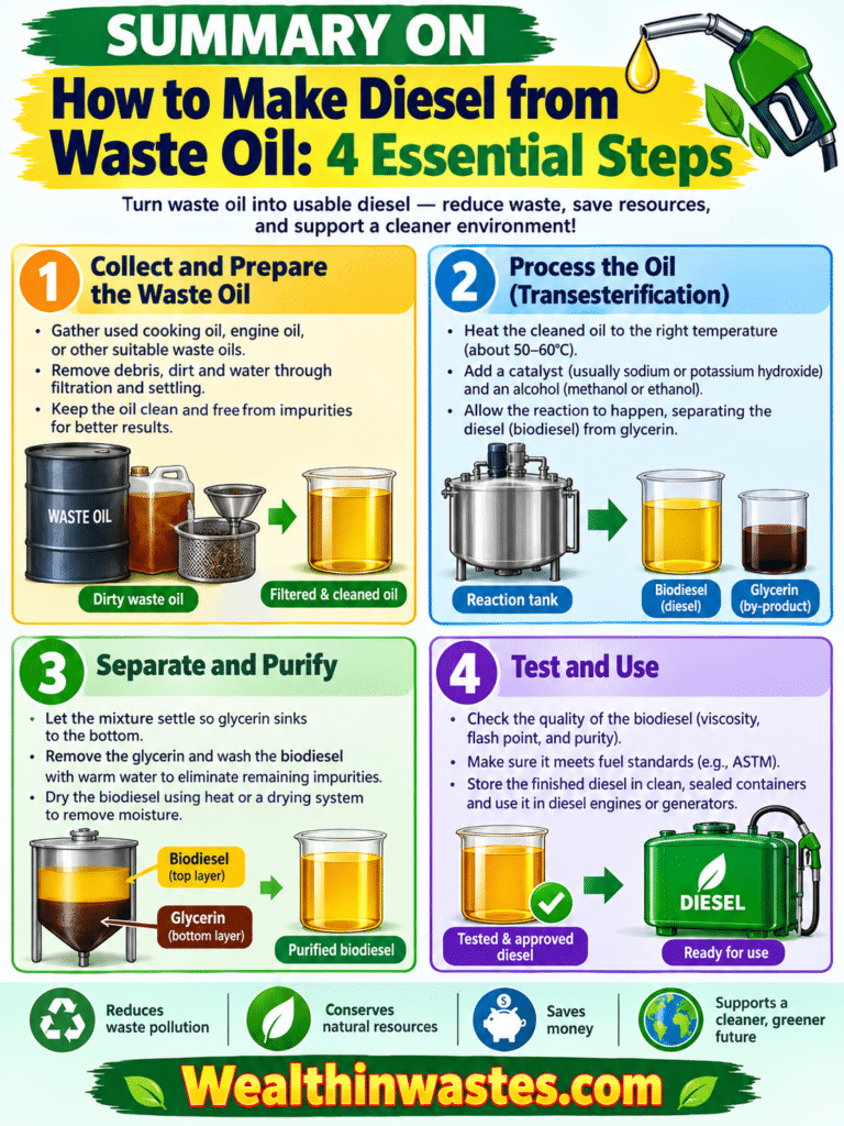 How to Make Diesel from Waste Oil: 4 Essential Steps
